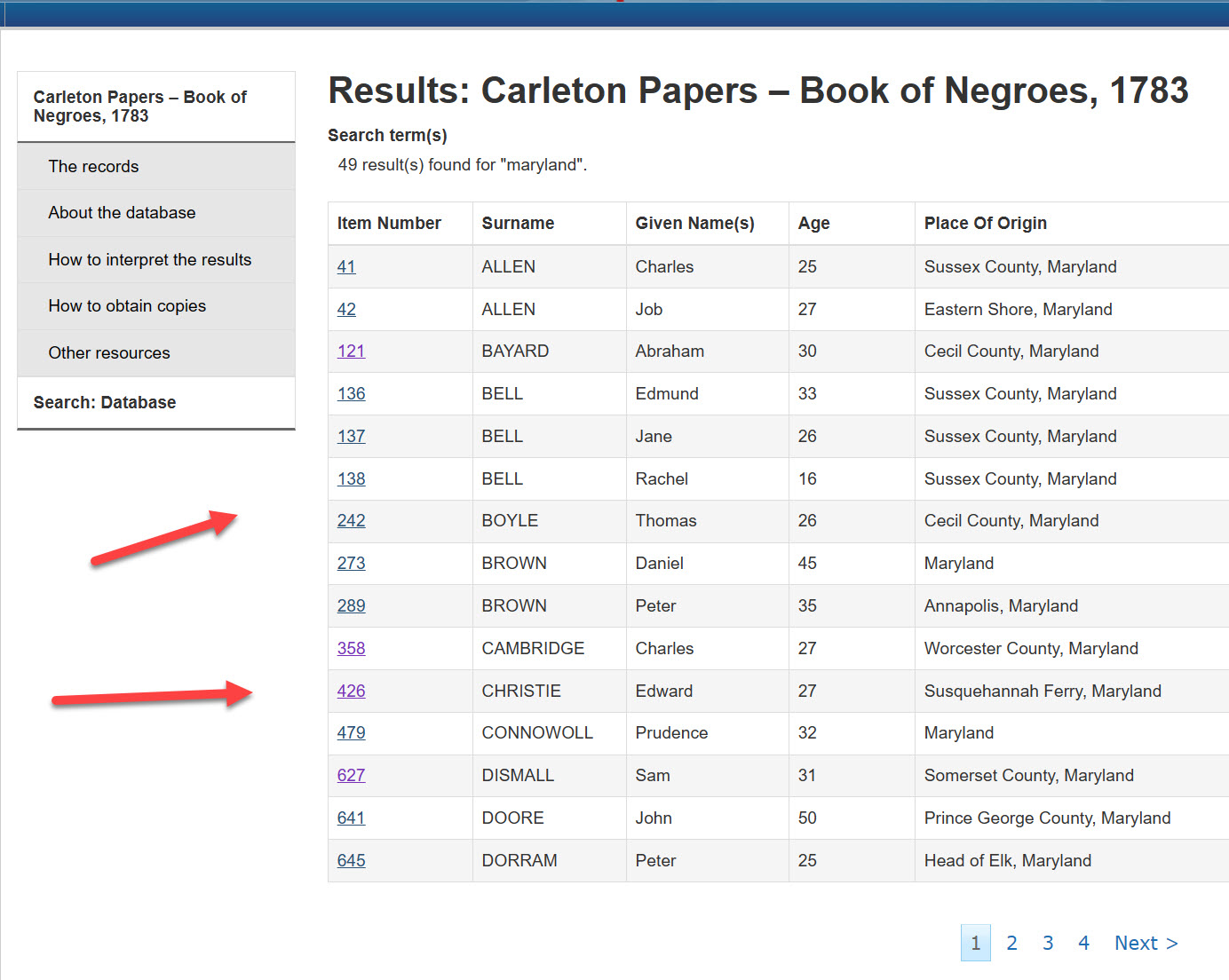 A Valuable Resource for Studying African American History: "The Book of Negroes"